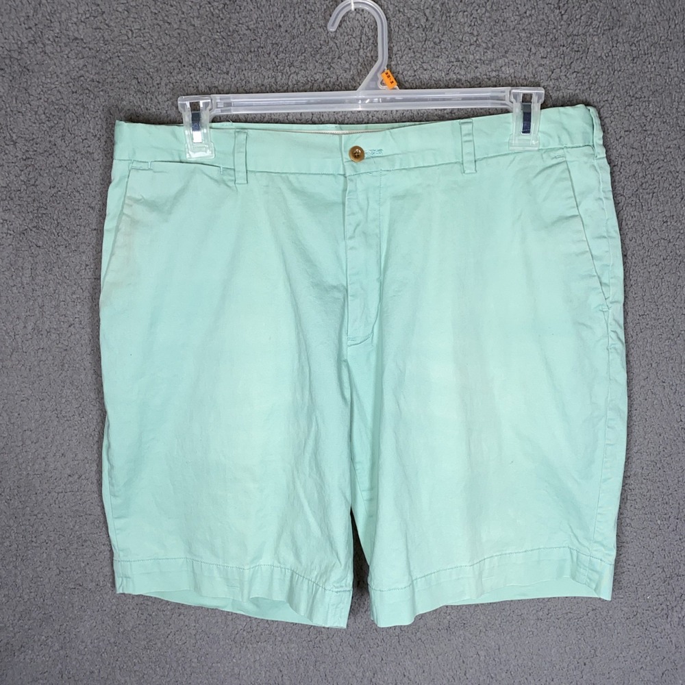 Polo Ralph Lauren Shorts Mens Sz 35 Aqua Chino Stretch Classic Fit Distressed